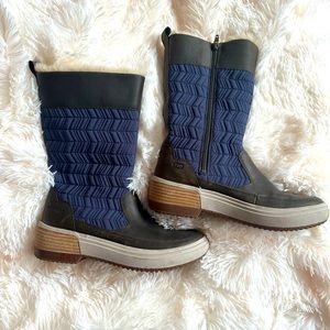 🆕 BNWOT Size 8.5 Merrell HAVEN PULL-ON POLAR Peacoat Leather Boots New Women's